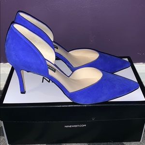 Nine West Blue Suede Pump! ***never worn***